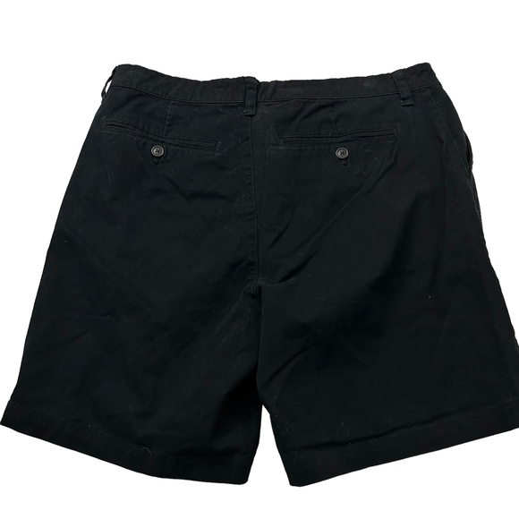 Urban Outfitters Mens Chino Shorts Sz 33 x 8 Black Flat Front Pockets - Picture 7 of 7